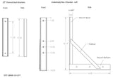 Underbody Box Mounting Brackets - 10" I-beam Frame