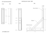 Underbody Box Mounting Brackets - 10" I-beam Frame
