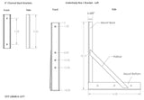 Underbody Box Mounting Brackets - 6" Channel Frame