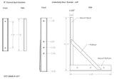 Underbody Box Mounting Brackets - 8" Channel Frame