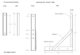 Underbody Box Mounting Brackets - 8" Channel Frame