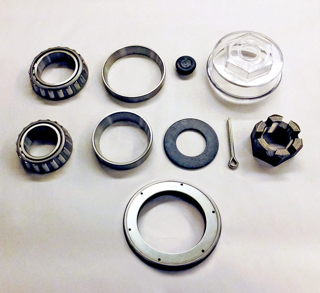 Bearing Kit for 10,000 lb Axles with 25580/387A Bearings, Unitized Oil Seal