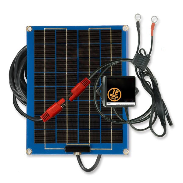 12V Solar Charger Maintainer, 12-Watt