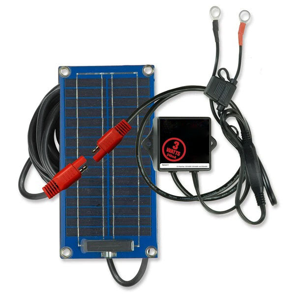 12V Solar Charger Maintainer, 3-Watt