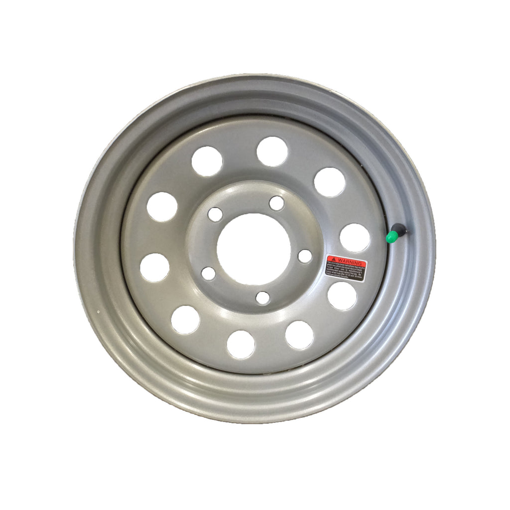Wheel, 13", 5 Hole, Silver Modular Style