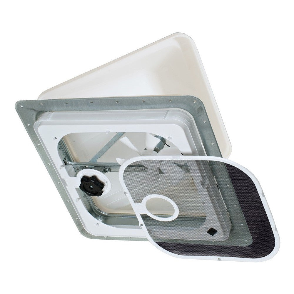 Vent, Ventline Ventadome 14" x 14" with 12V Fan - White - view 5