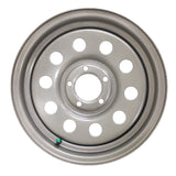 Wheel, 15", 5 Hole, Silver Modular Style