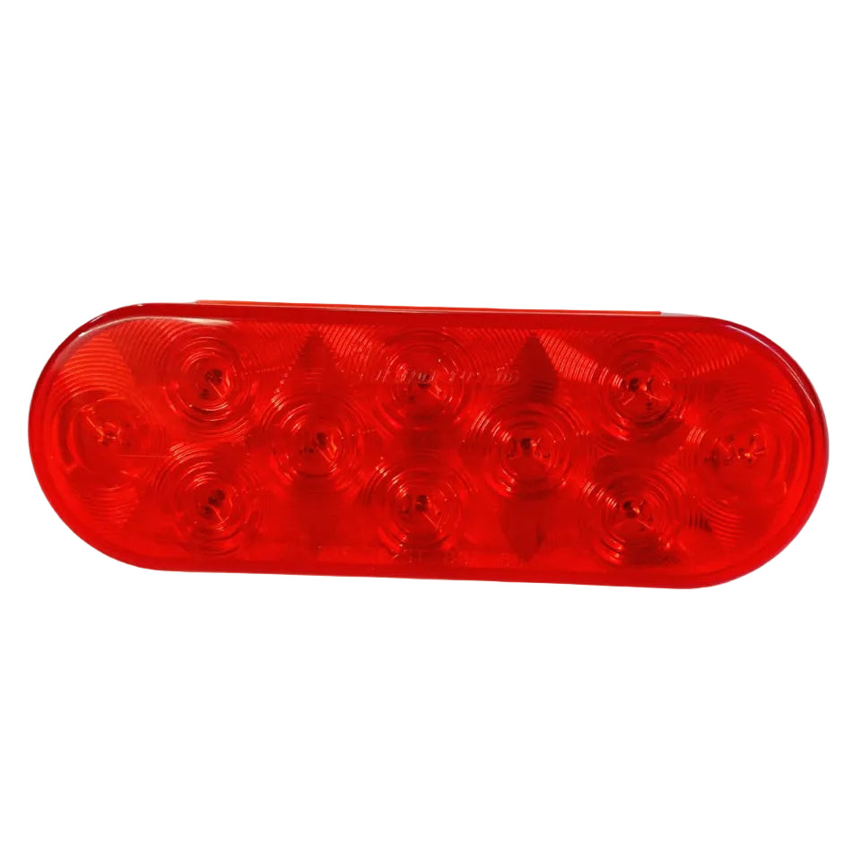 6" Oval LED Trailer Stop/Tail/Turn Light (10 Diodes)