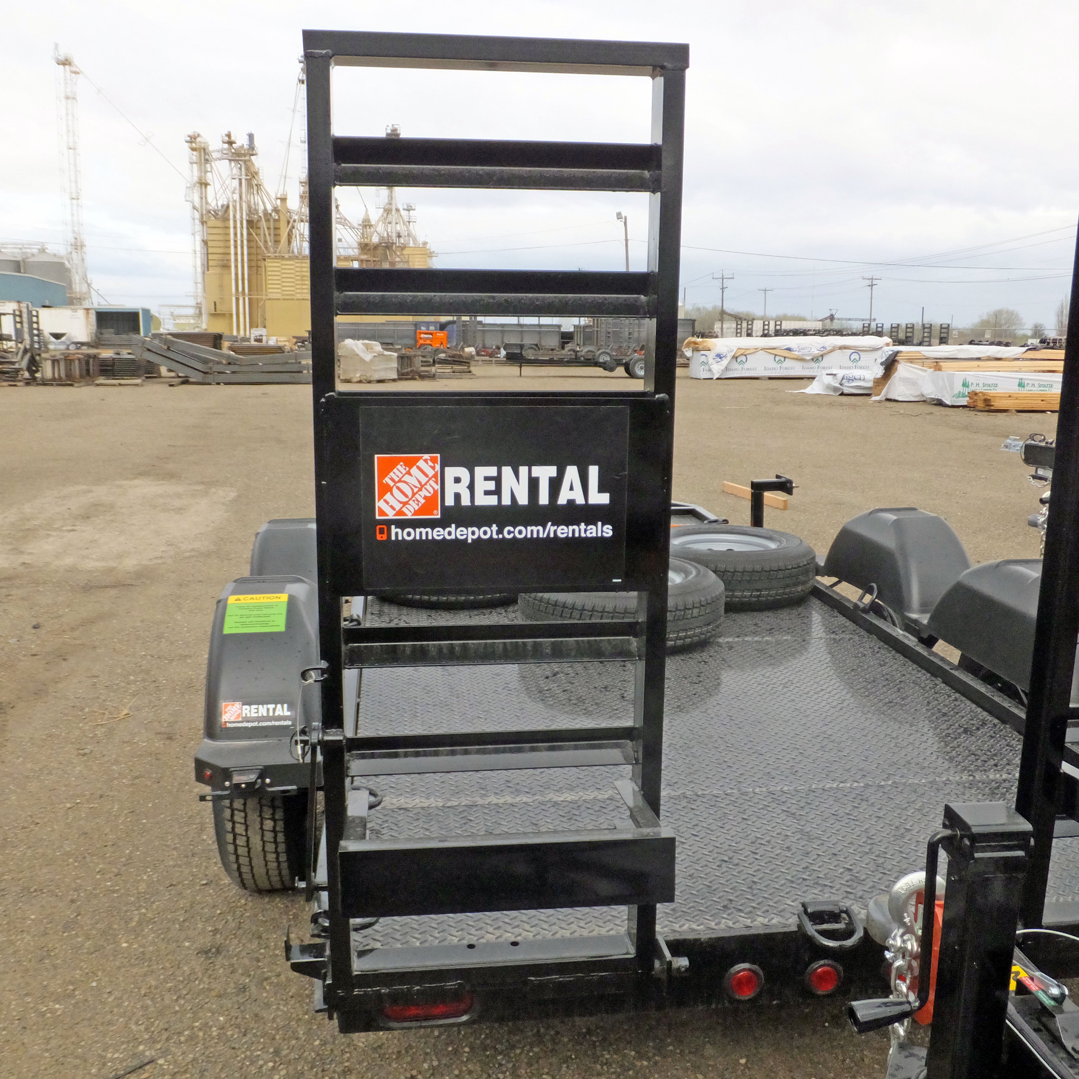 Trailer Ramp 6'x14' Home Depot Flatbed (Driver Side w/Decal Plate