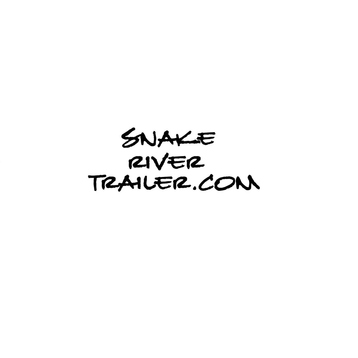 Decal, Snake River Trailer - 8" x 8" Black