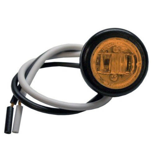 3/4" Round LED Clearance/Marker Light - AMBER (3 Diodes)