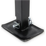 8,000 lb. Square Top Wind Jack with Adjustable Drop Leg - Direct Weld