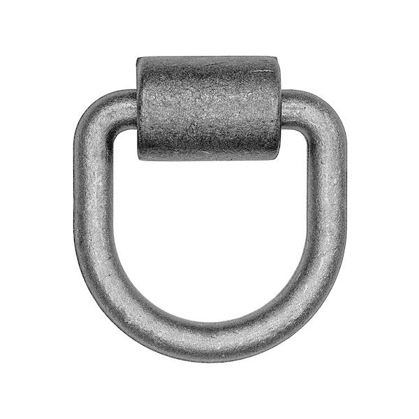 Heavy-Duty Forged D-Ring, 5/8" Diameter with Weld-On Bracket - Import