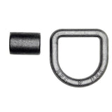 Heavy-Duty Forged D-Ring, 5/8" Diameter with Weld-On Bracket - U.S.A.