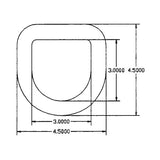 Heavy-Duty Forged D-Ring, 5/8" Diameter with Weld-On Bracket - U.S.A.