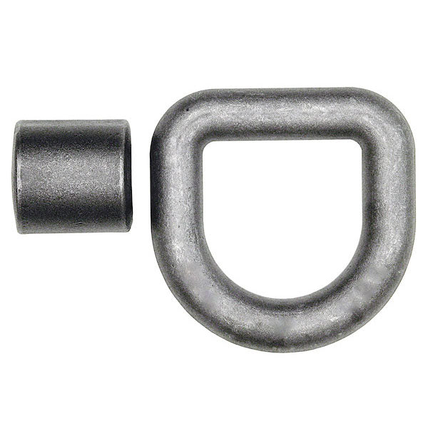 Heavy-Duty Forged D-Ring, 1" Diameter with Weld-On Bracket - Import
