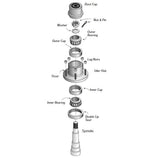 Bearing Kit for 5.2K-7K lb. Axle with 14125A/ 25580 Bearings, 10-36 Double Lip Seal