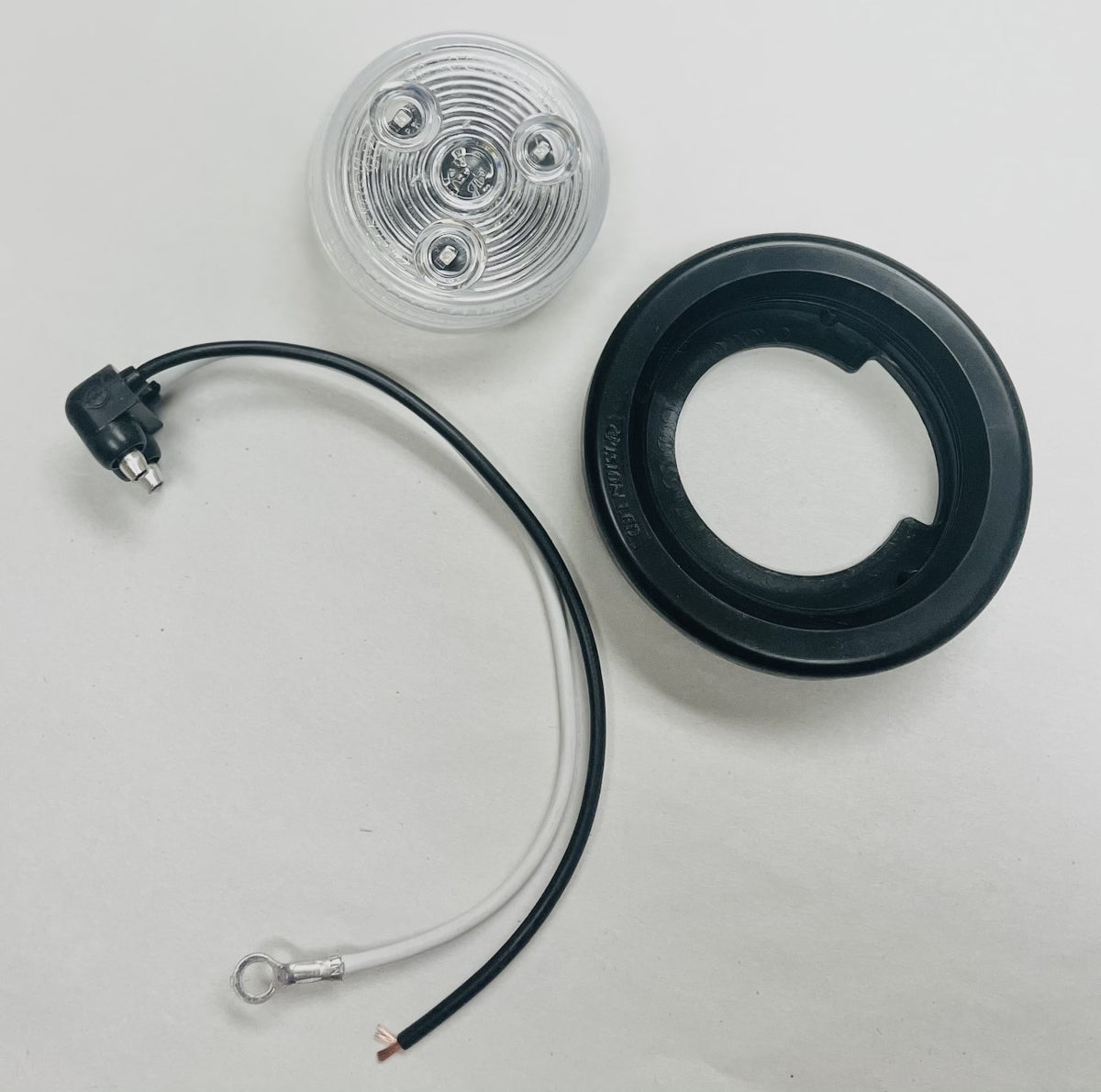 2" Round Clearance/Marker LED Light - CLEAR/AMBER - view 2