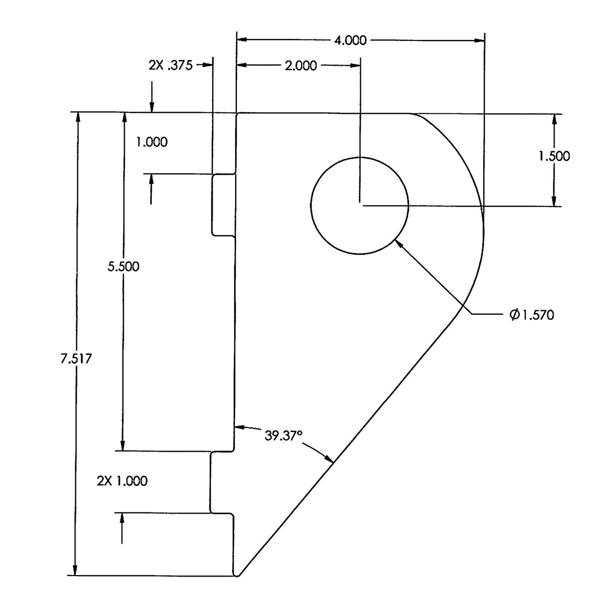 Gooseneck Ramp Tear Drop, Steel - view 2