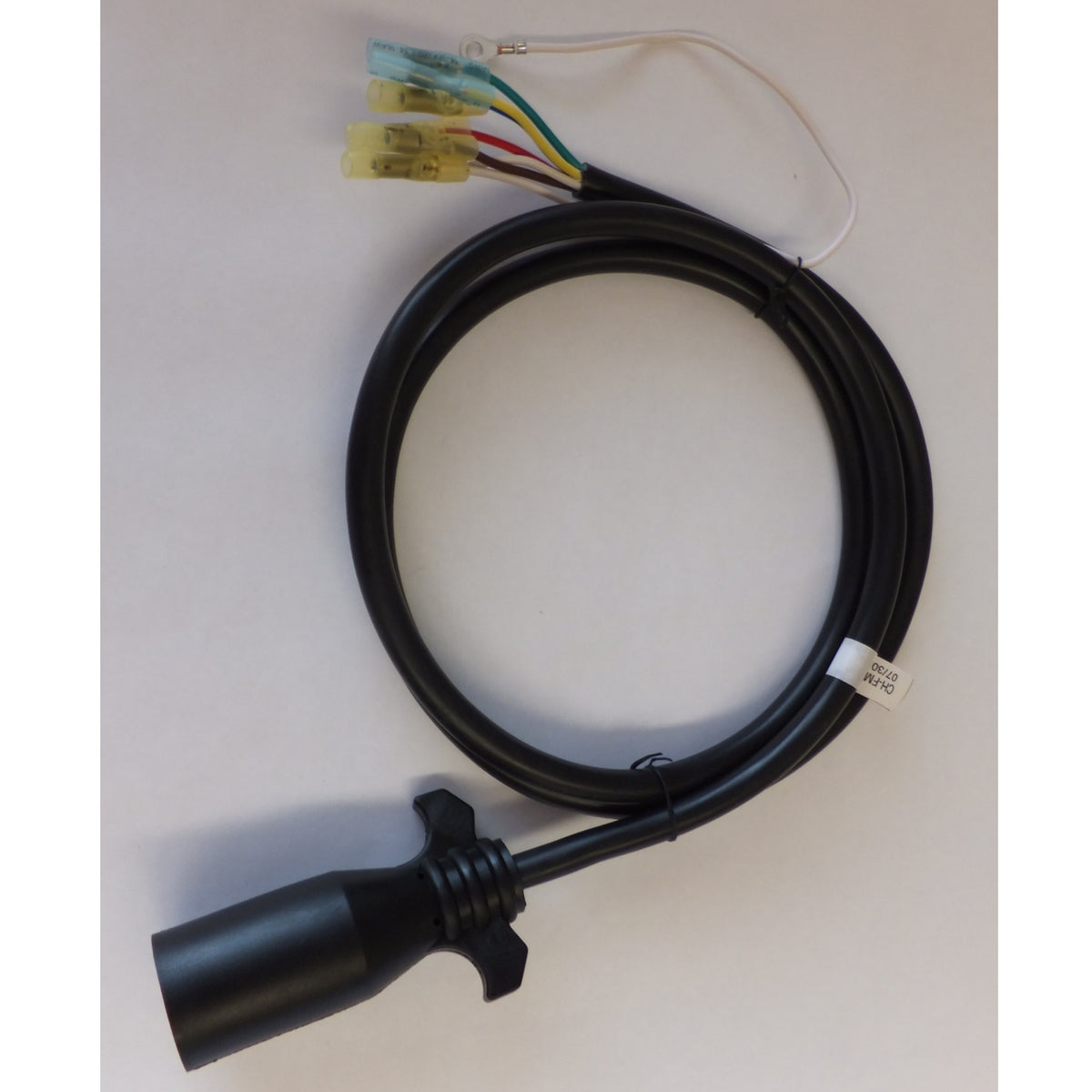7-Way RV Plug with 8' Molded Cord and Butt Connectors