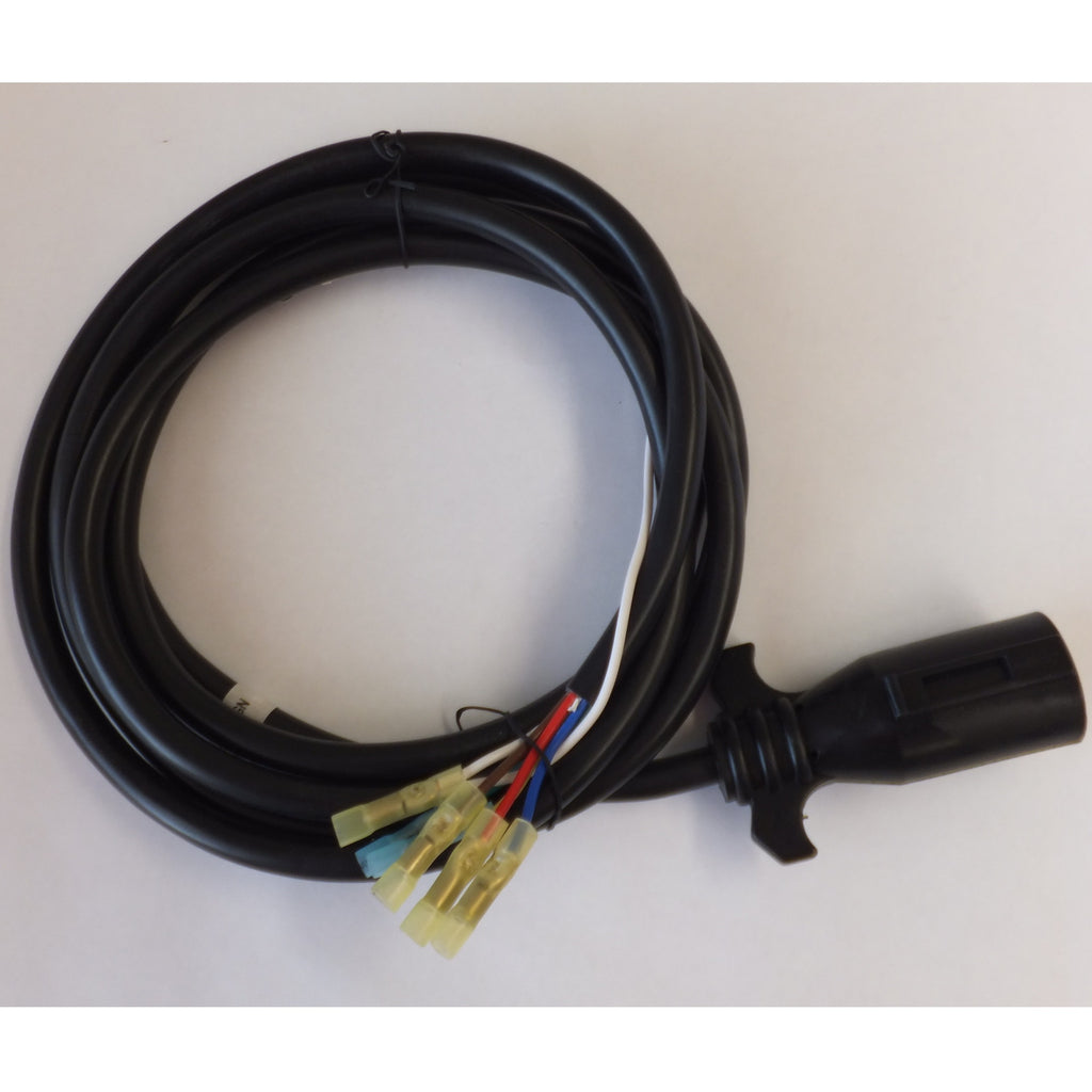 7 Way RV Plug with 11' Molded Cord and Butt Connectors