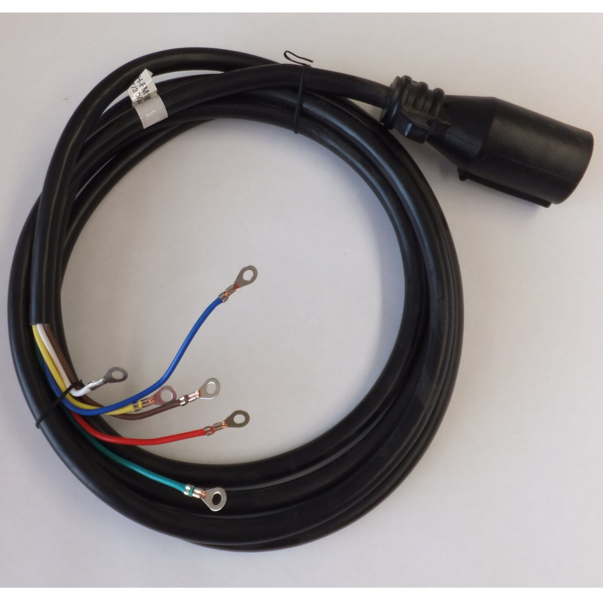 7-Way RV Plug with 9' 6" Molded Cord & 10mm Eyes