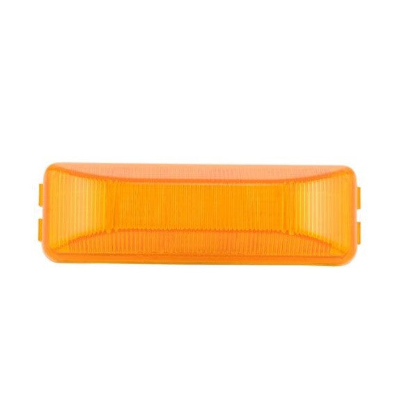 Light Only, 4" x 1" Rectangle LED Clearance/Marker Light - AMBER (6 Diodes)