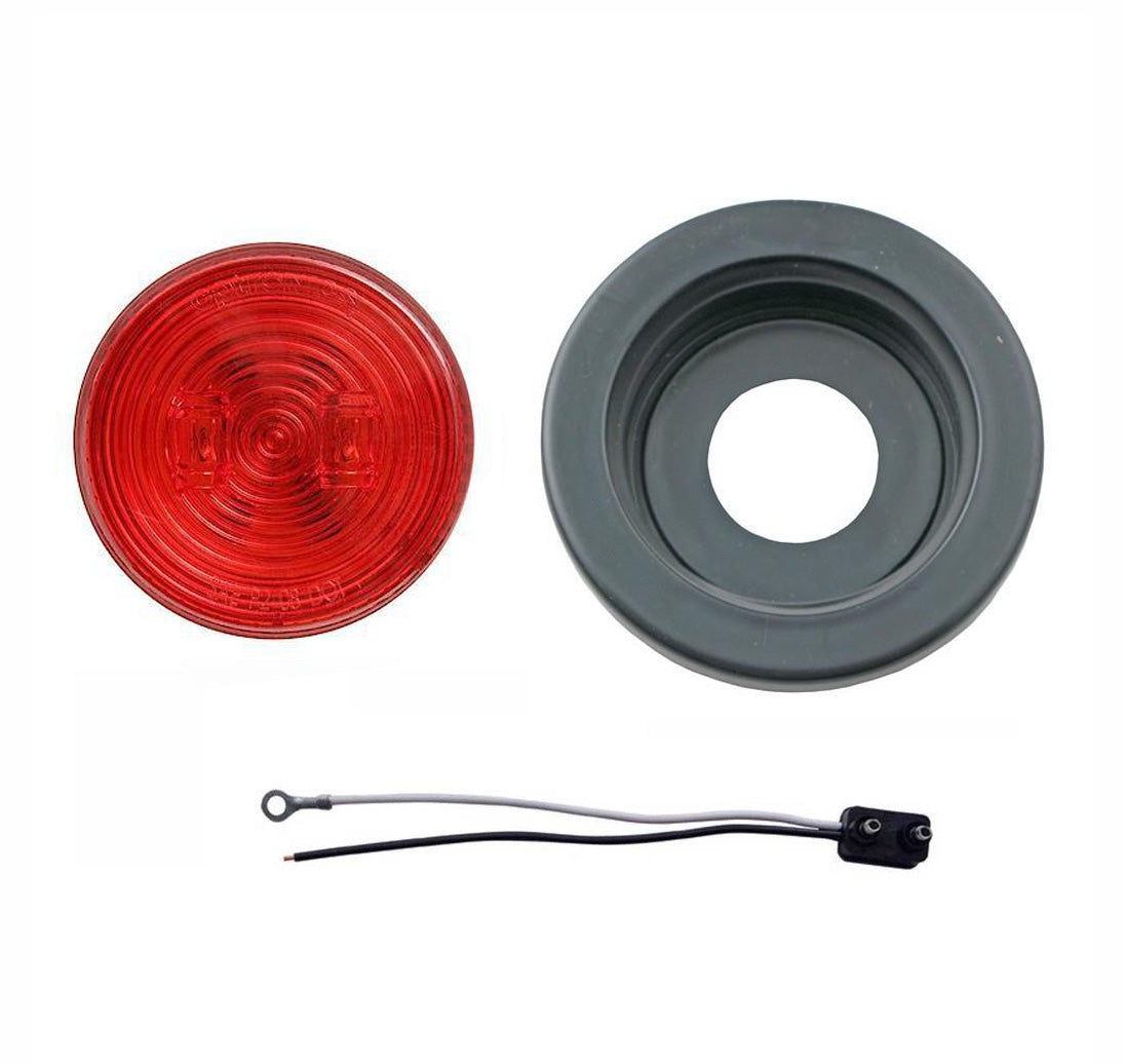 2-1/2" Round LED Clearance/Marker Light - RED (2 Diodes) - view 4