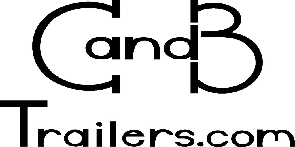 Decal, C and B Trailers - 8" x 16" Black