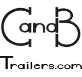 Decal, C and B Trailers - 8" x 8" White