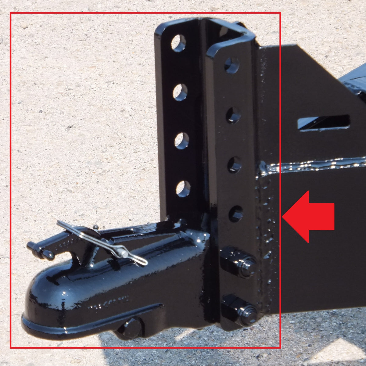 Coupler, Heavy Duty 2-5/16" Cast 15K with 5-Position Mounting Channel Kit - view 2