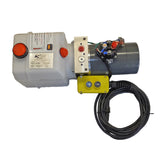 KTI - DC-4919 Hydraulic Hoist Pump - Single Acting (Power Up/Gravity Down)
