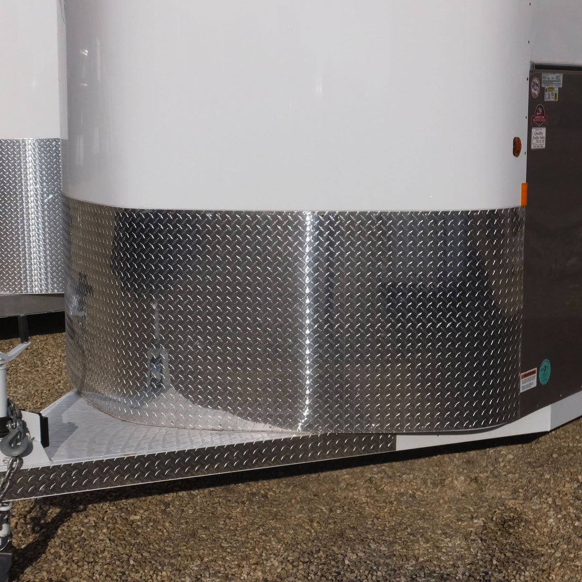 Aluminum Diamond Plate Rock Guard - 30"x115"