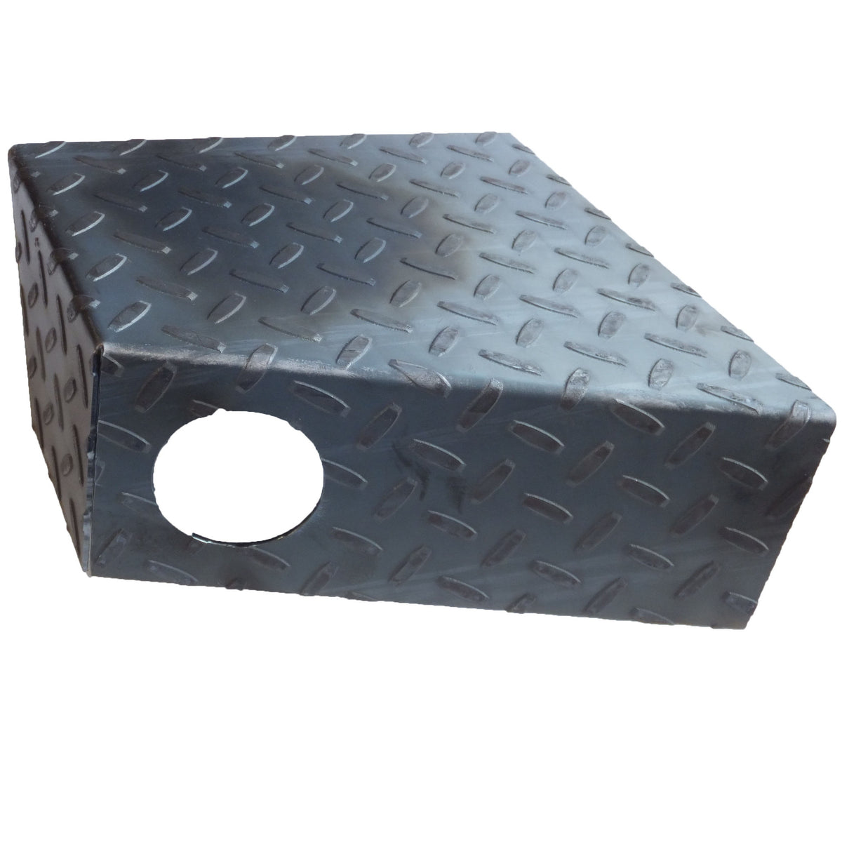 Fender Step, 14 ga. Steel Tread with 2" Clearance Light Hole - Passenger Side Front/Driver Side Rear