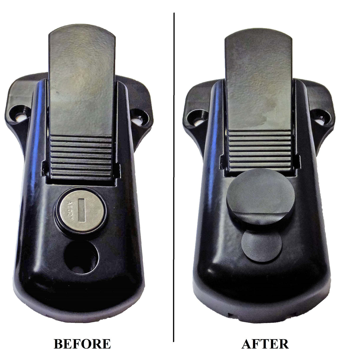 Lock Cylinder Protection Caps for Cam Bar Latch - view 2