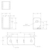 Gate Bracket for Dutility Gate - Weld On