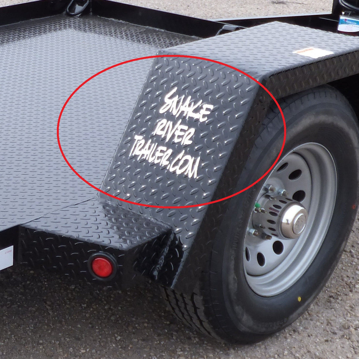 Decal, Snake River Trailer - 8" x 8" White - view 2