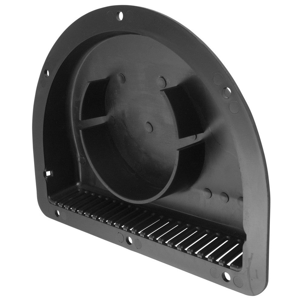 Vent, Exterior Black Half Moon for 3" Diameter Hole - Black - view 2