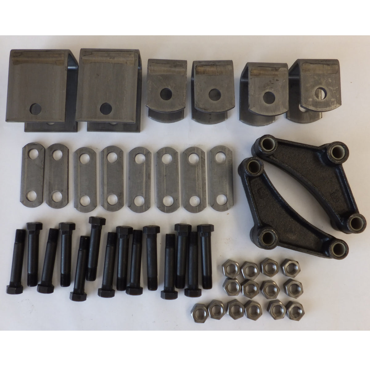 2K-3.5K Tandem Axle Hanger Kit - Double Eye Springs