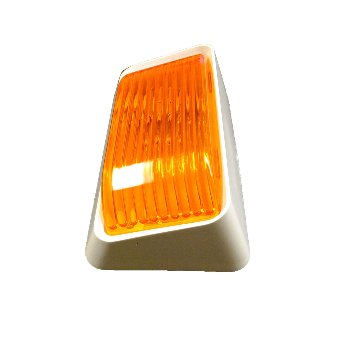 Rectangular Surface Mount Porch Light with AMBER Lens - view 2