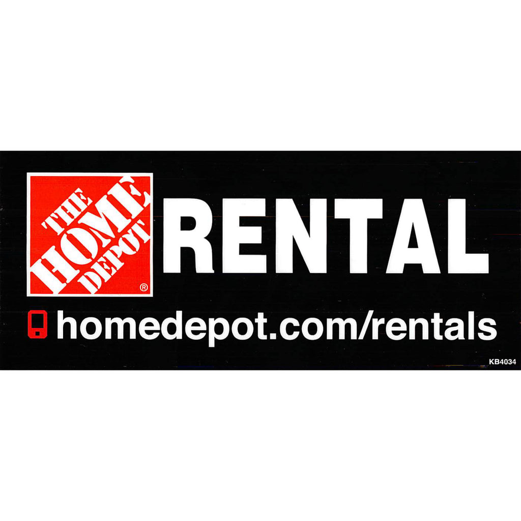 Decal, "THE HOME DEPOT RENTAL" - 3"X7"