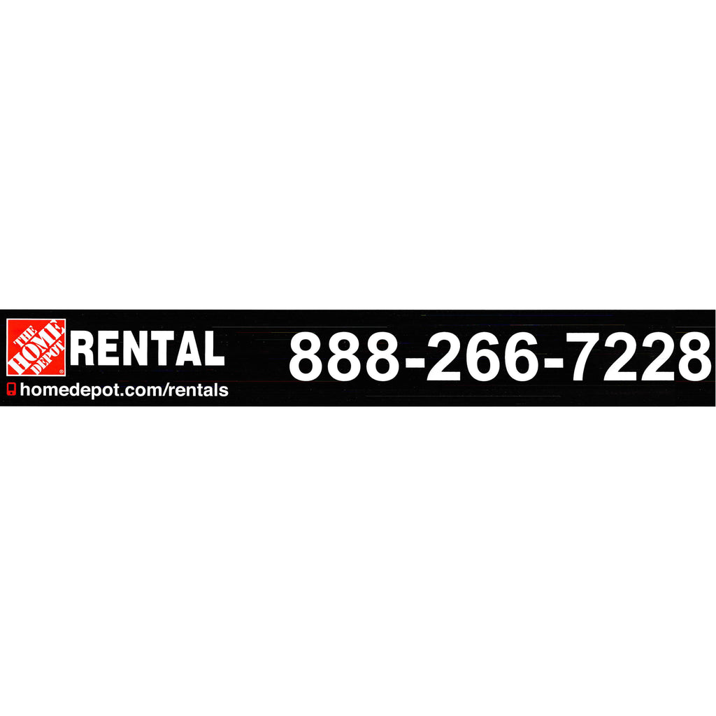 Decal, "THE HOME DEPOT RENTAL" - 3"X23"