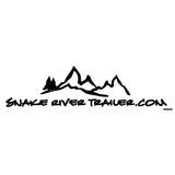 Decal, Snake River Trailer - 2" x 7" Black