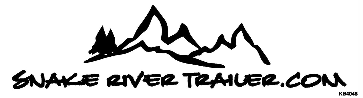 Decal, Snake River Trailer - 2" x 7" Black - view 2