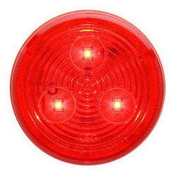 2-1/2" Round LED Clearance/Marker Light - RED (3 Diodes) - view 2