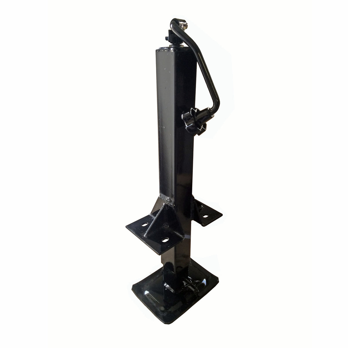 8,000 lb. Square Top Wind Jack - Bolt-On (Painted Black)