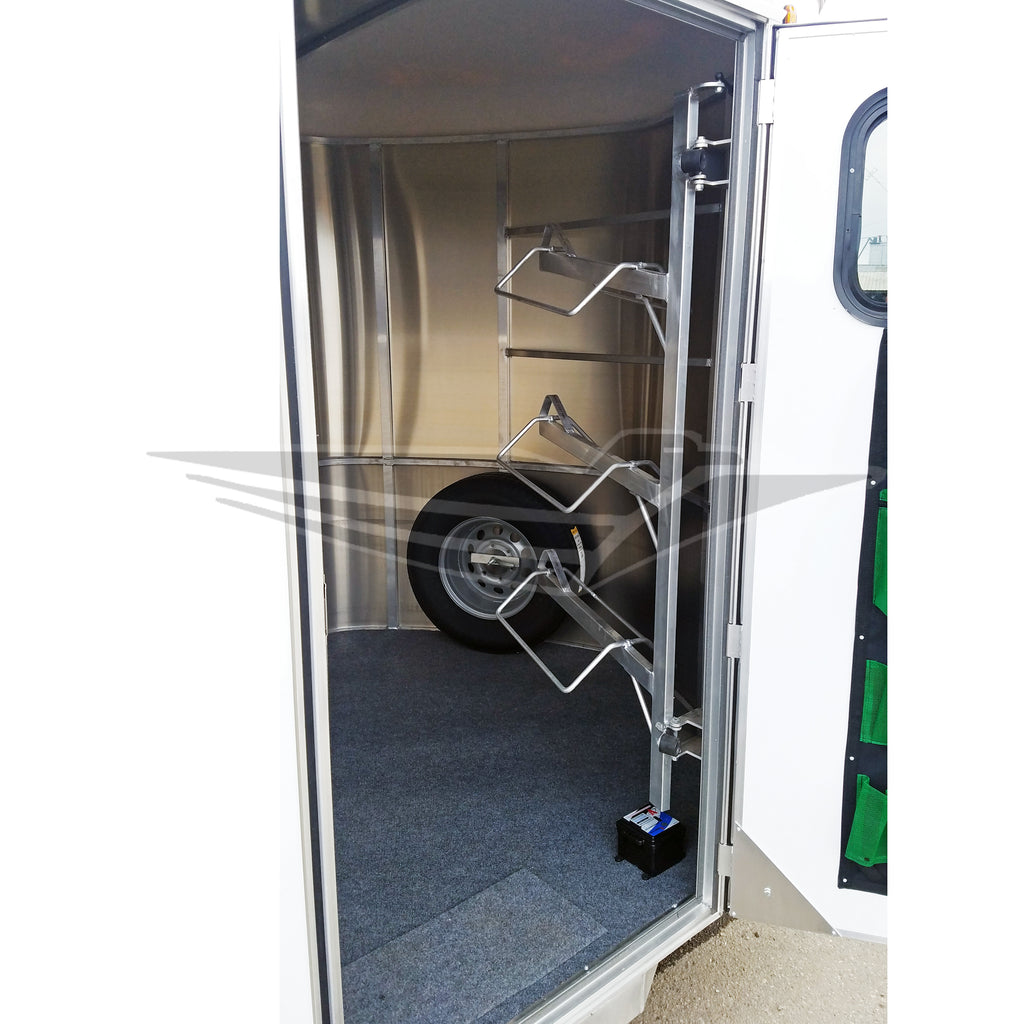 Swing Out Saddle Rack, Aluminum | www.OrderTrailerParts.com