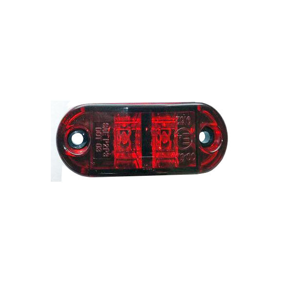 2-1/2" Oval LED Clearance/Marker Light - RED (2 Diodes)