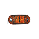 Clearance/Marker Light , 2-1/2" Oval LED - AMBER (2 Diodes)