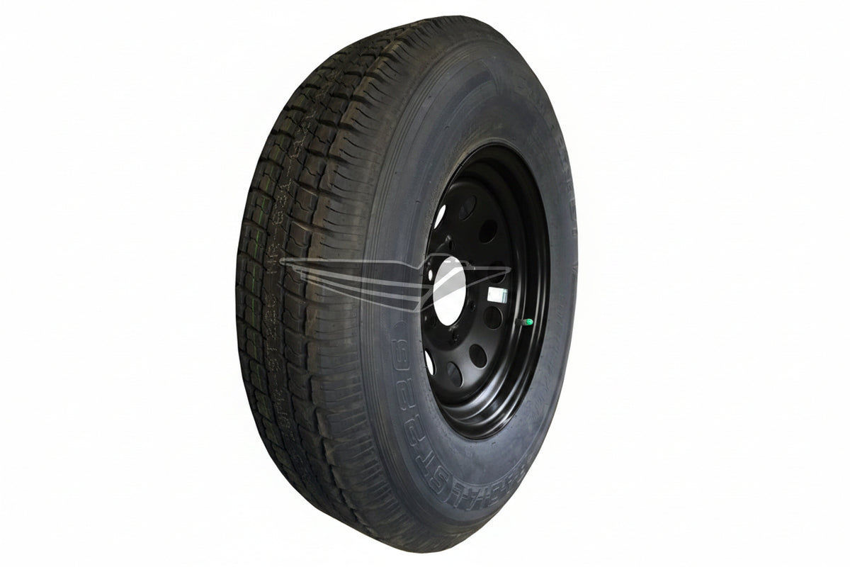CastleRock ST225/75R15 LRE Radial Tire on 6-Hole Wheel - view 2